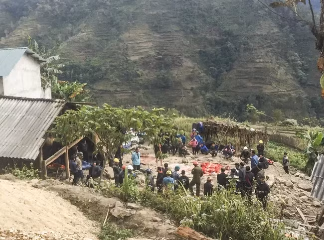 Hiện trường vụ tai nạn.
