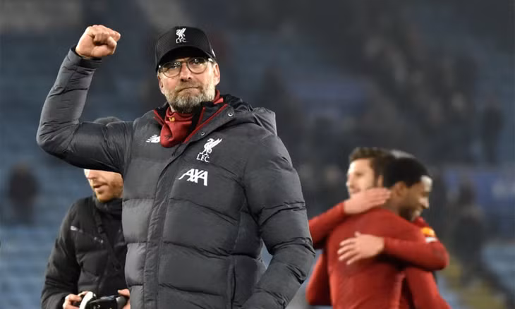 Klopp chỉ hài lòng với kết quả mà phong độ của các học trò, chưa vội nghĩ đến ngôi vô địch Ngoại hạng Anh. Ảnh: AP.