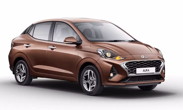 Hyundai Aura giống Grand i10 thế hệ mới ở thiết kế đầu xe. Ảnh: Hyundai