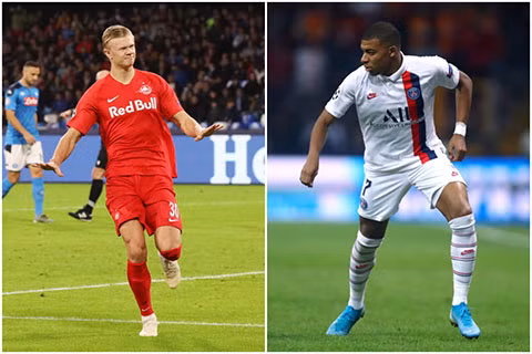Haaland và Mbappe, hai tài năng trẻ sáng giá của bóng đá thế giới