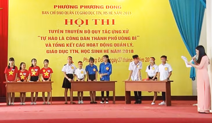 Phường Vàng Danh thi tiềm hiểu Bộ quy tắc ứng xử 