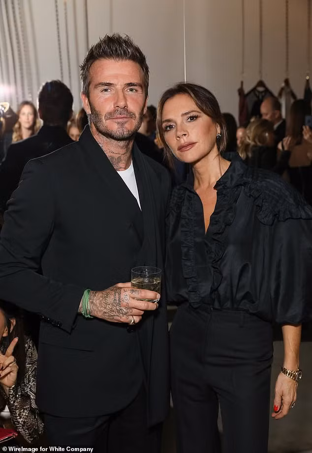 Victoria Beckham và ông xã David Beckham.