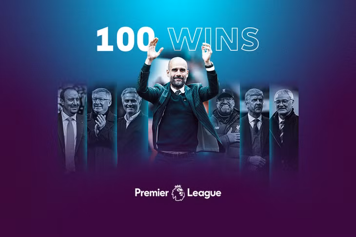 Trang chủ Premier League chúc mừng Pep Guardiola. (Ảnh: Premier League)