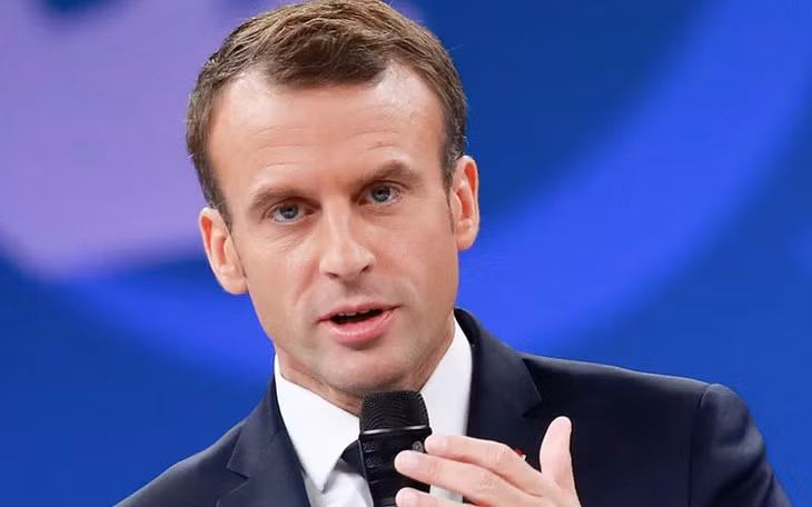 Tổng thống Pháp Macron. Ảnh: AP