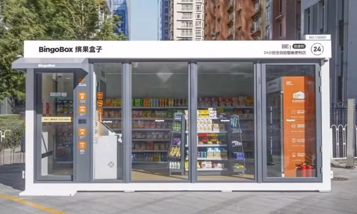 Cửa hàng tự động BingoBox ban đầu từng khiến khách hàng thích thú, nhưng tâm lý này cũng nhanh chóng qua đi. Ảnh: chinadaily