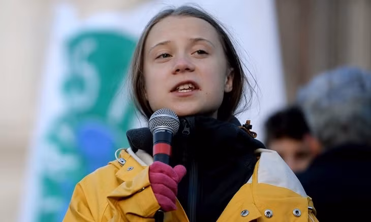 Greta Thunberg tại Turin, Italy, hôm 13/12. Ảnh: AFP.