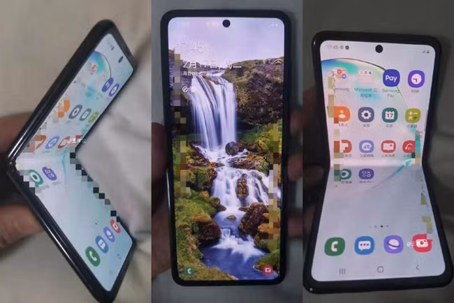 Ảnh thực tế được cho là smartphone màn hình gập mới của Samsung