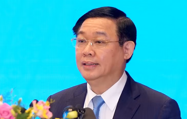 Phó Thủ tướng Vương Đình Huệ phát biểu tại Hội nghị trực tuyến Chính phủ với các địa phương. (Ảnh: Chinhphu.vn)