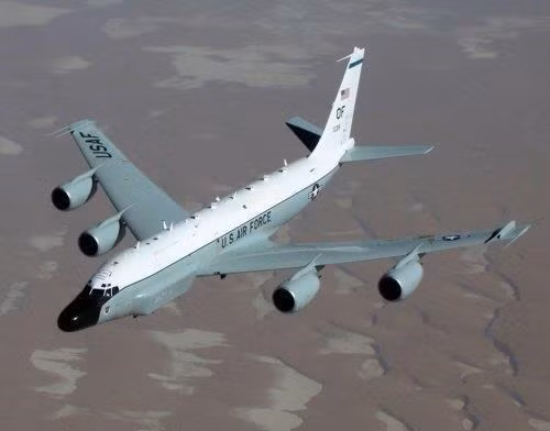 Máy bay trinh sát RC-135W Rivet Joint. (Nguồn: Yonhap)