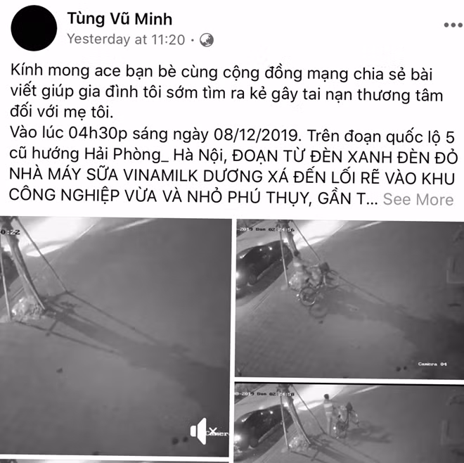 Thông tin về vụ việc được anh Tùng chia sẻ trên mạng xã hội.