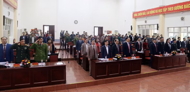 HĐND huyện Hải Hà Khóa IV khai mạc kỳ họp thứ 12.