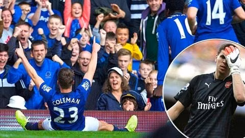 Everton sớm có 2 bàn dẫn trước trong hiệp 1
