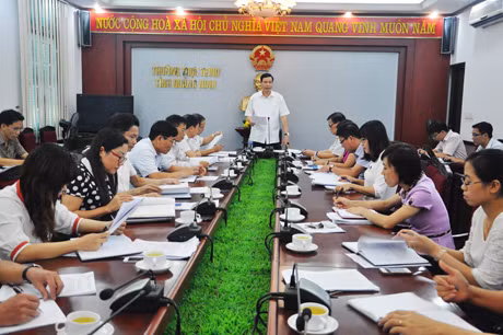 Đồng chí Nguyễn Đức Long, Phó Bí thư Tỉnh ủy, Chủ tịch HĐND tỉnh kết luận cuộc họp.