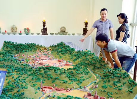 Dù mới chỉ là mô hình nhưng Trường quay phim cổ trang Yên Tử đã rất thu hút du khách.