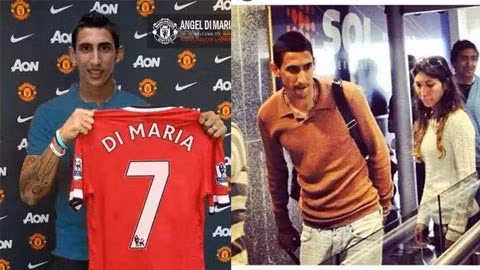 Tiền vệ Di Maria bị phát hiện có mặt tại Manchester và bức ảnh chế được cho là sẽ đeo áo số 7 tại M.U