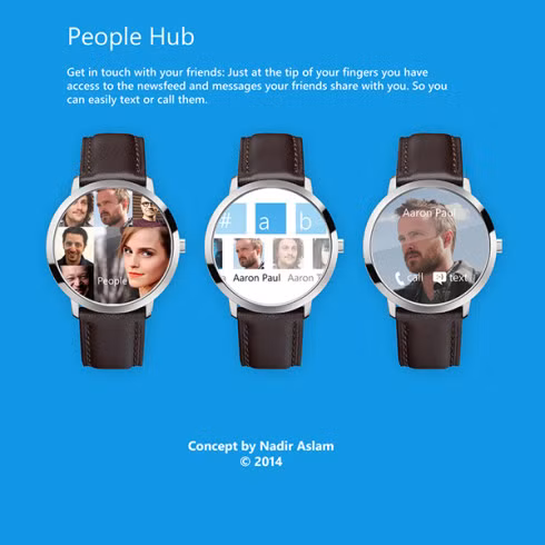 Giao diện People Hub cùng một số thông báo.