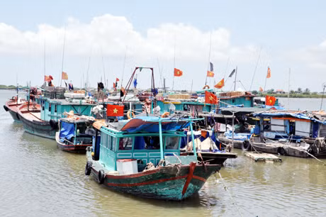 Hiện nay tàu khai thác thủy sản của ngư dân Quảng Ninh chủ yếu là tàu gỗ, công suất nhỏ nên hiệu quả khai thác không cao.