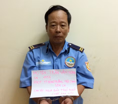 Đối tượng truy nã Trần Văn Hưng bị bắt giữ.