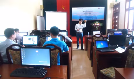 Quang cảnh lớp học.
