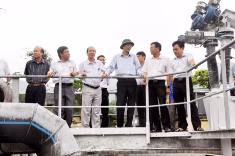 Lãnh đạo Sở TN&MT tham gia đoàn công tác của tỉnh kiểm tra tình hình sản xuất, kinh doanh than tại Công ty CP Than Vàng Danh - Vinacomin.