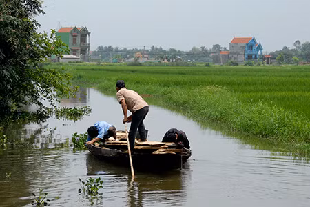 Đảo được bao bọc bởi hệ thống kênh rạch. Đảo được bao bọc bởi hệ thống kênh rạch.