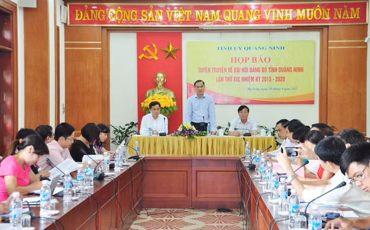 Quang cảnh buổi họp báo.