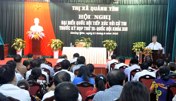 Quang cảnh buổi tiếp xúc.
