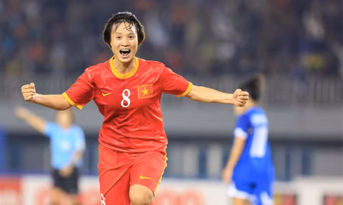 Nữ Việt Nam xuất sắc giành vé dự vòng loại cuối cùng khu vực châu Á môn bóng đá nữ Olympic 2016. Ảnh: Đức Đồng.