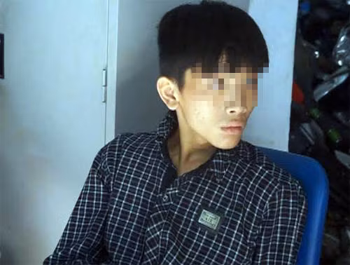Đặng Đức Điểm khi vừa bị bắt.