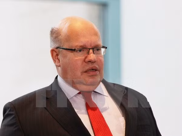 Chánh Văn phòng Phủ Thủ tướng Đức Peter Altmaier tại một cuộc họp ở Berlin. (Ảnh: Mạnh Hùng/TTXVN)