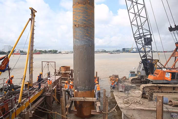 Thi công trụ T 28 gói thầu 3 