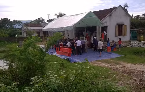 Căn nhà nơi án mạng xảy ra. Ảnh: Lam Sơn.