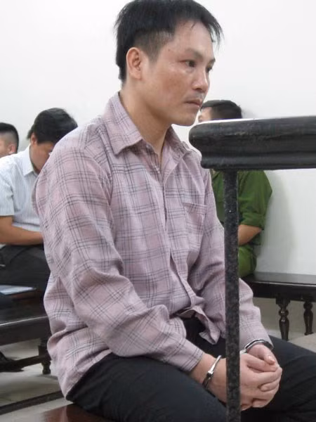Bị cáo Ngô Văn Quỳnh tại phiên tòa.