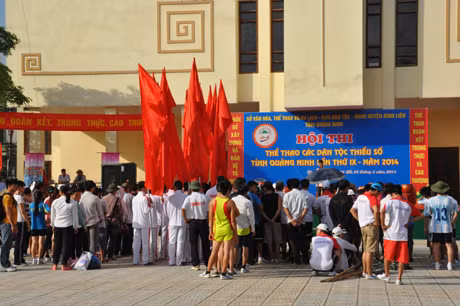Hội thi đã thu hút đông đảo các VĐV tham gia thi đấu