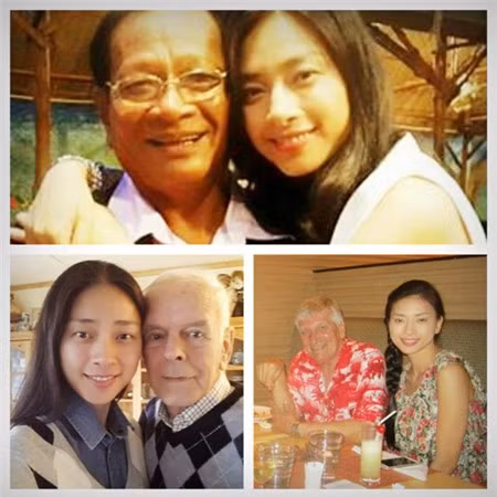 Bức ảnh Ngô Thanh Vân chụp cùng 3 người cha