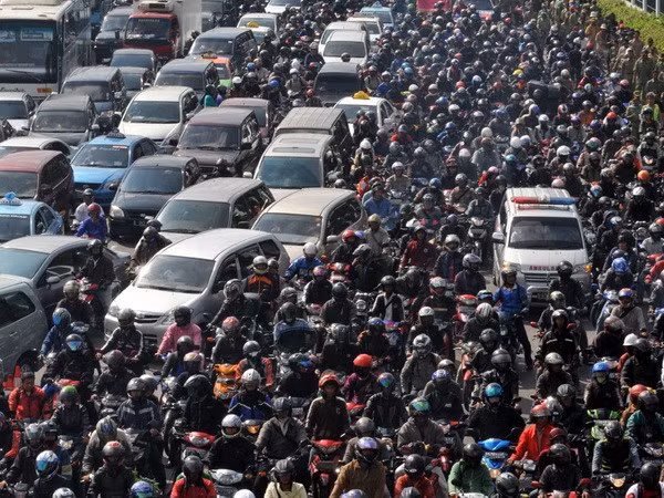 Cảnh tắc đường tại Jakarta. (Nguồn: bubblews.com)