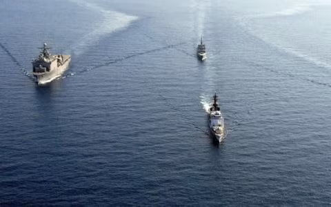 Tàu Hải quân Mỹ hiện diện tại khu vực Biển Đông (Ảnh National Interest)