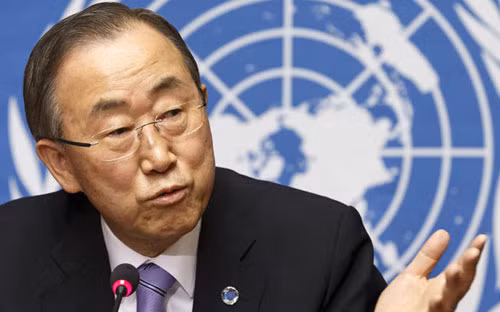 Ông Ban ki moon (Ảnh: AP)