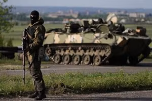 Một tay súng ly khai ở Lugansk. Ảnh minh họa. (Nguồn: Itar-tass)