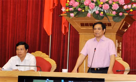 Đồng chí Phạm Minh Chính, Ủy viên Trung ương Đảng, Bí thư Tỉnh ủy kết luận hội nghị.