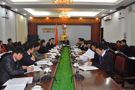 Quang cảnh cuộc họp