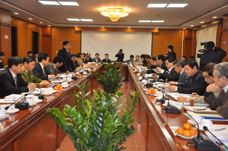 Quang cảnh buổi làm việc.