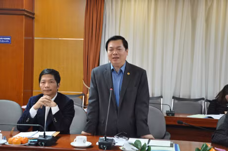 Bộ Trưởng Bộ Công Thương Vũ Huy Hoàng, phát biểu kết luận buổi làm việc 