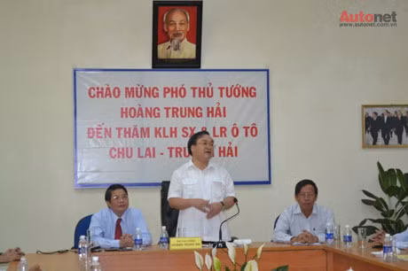 Phó Thủ tướng Hoàng Trung Hải đến thăm KCN Chu Lai – Trường Hải
