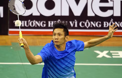  Tiến Minh phát huy kinh nghiệm và lợi thế sân nhà để có chiến thắng quan trọng. Ảnh: Đông Huyền.