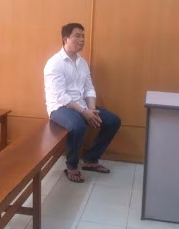 Bị cáo Anh tại phiên xử.