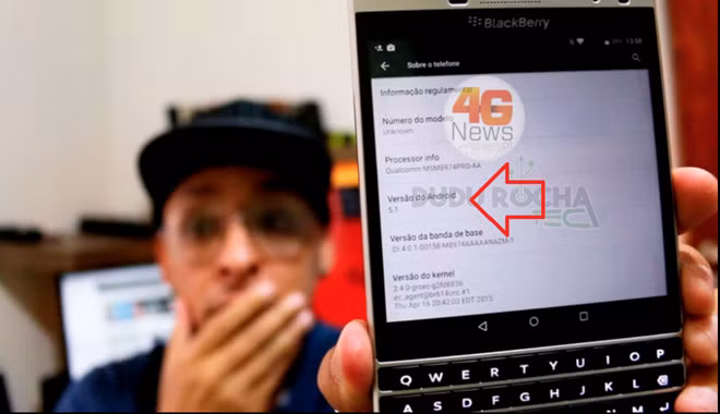 Ảnh cho thấy BlackBerry chạy hệ điều hành Android 5.1. Ảnh: Phonearena.