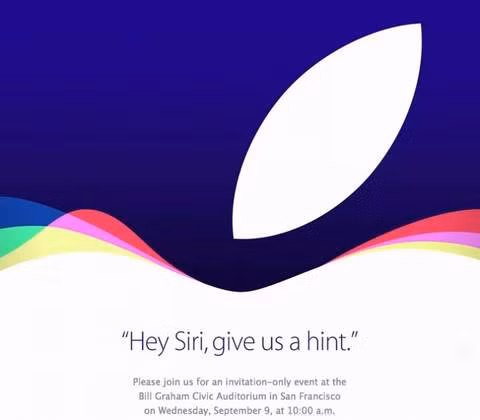 Hình ảnh giấy mời được Apple gửi tới báo chí.