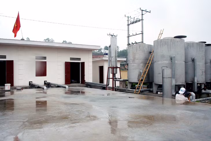 Trạm cấp nước phường Cộng Hòa (TX Quảng Yên) được đưa vào sử dụng đã đáp ứng nhu cầu nước sinh hoạt hợp vệ sinh cho người dân.