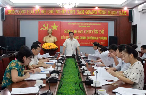 Quang cảnh buổi sinh hoạt.